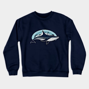 Blue whale gift ideas tees hoodies mugs for all Crewneck Sweatshirt